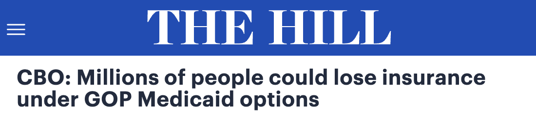 The Hill: CBO: Millions of people could lose insurance under GOP Medicaid options